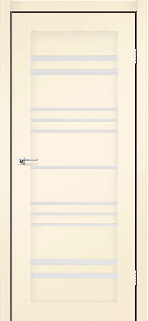 Двері міжкімнатні Леадор Экспресс/ Leador Express Andora - Бежевий матовий (зі склом сатин), фото 1