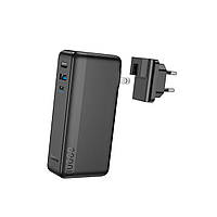 Зовнішній акумулятор HOCO Q16 Friendly 22.5W fully compatible power bank(US/EU)(10000mAh) Black