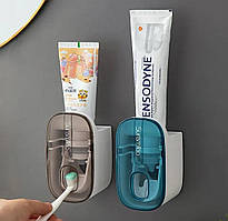 Настінний диспенсер для зубної пасти дозатор пасти вологозахищений Бежевый