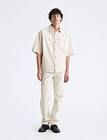 Мужская джинсовая рубашка Calvin Klein с коротким рукавом оригинал