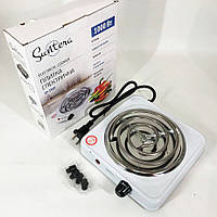 Бытовая электроплитка Suntera SP-1910 белая | Мини электроплита | ET-212 Электроплита кухонна