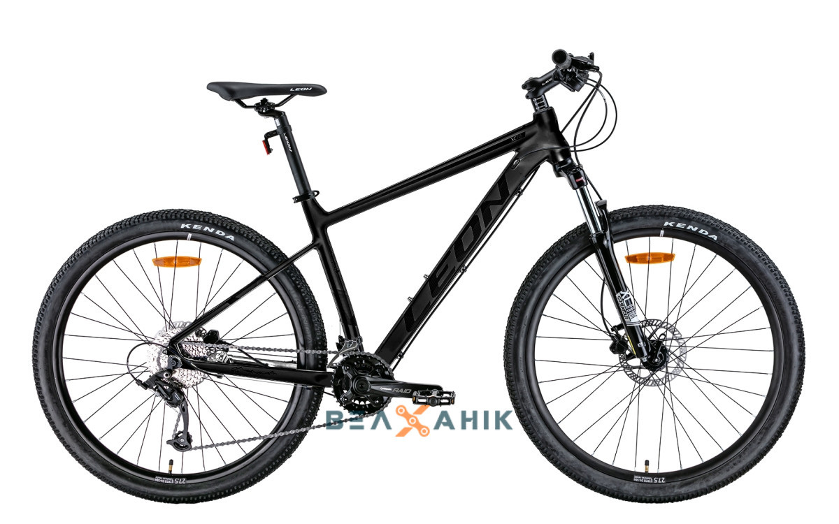 Велосипед 27,5" LEON XC-70 AM Hydraulic lock out HDD (рама 20") сірий з чорним мат