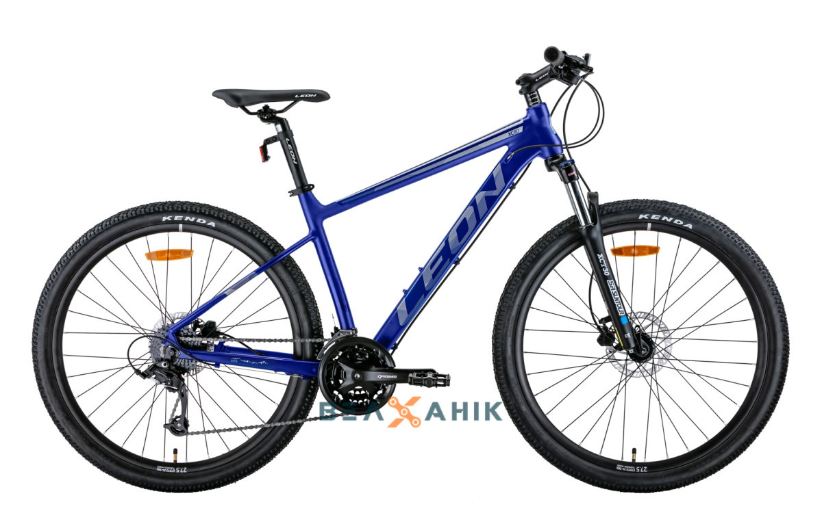 Велосипед 27,5" LEON XC-80 AM Hydraulic lock out HDD (рама 18") синій з сірим