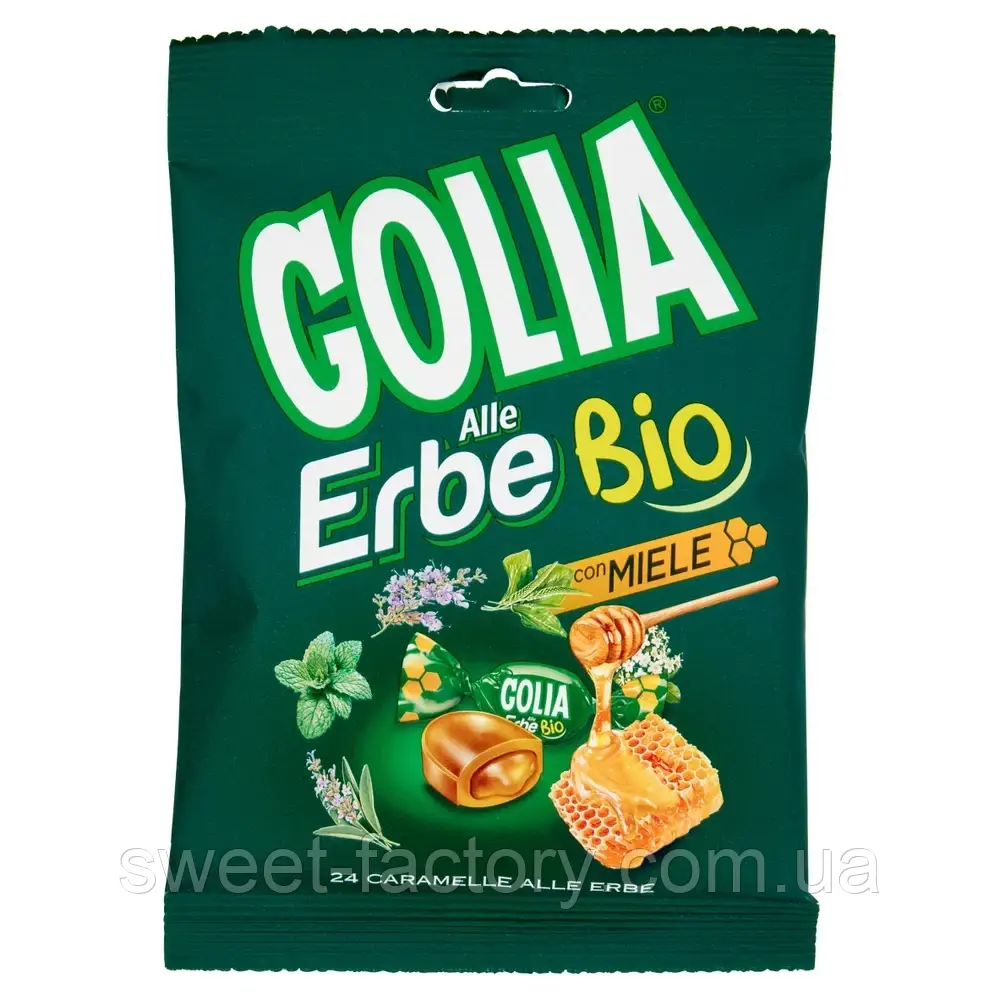 Льодяники Golia Erbe Bio Mielle 60g