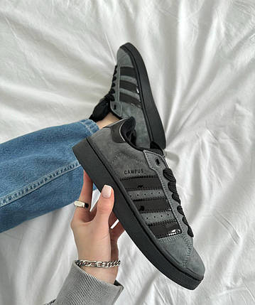 Жіночі Кросівки Adidas Campus 00s Grey Black / Адідас Кампус 00 Сірі з Чорним, фото 1
