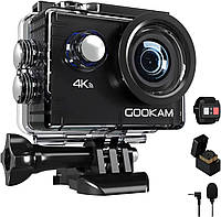 GOOKAM Action Cam 4K 20MP 40M Підводна камера Водонепроникна WiFi Action Camera з 2.4G Пульт дистанційного керування 170°