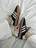 Жіночі Кросівки Adidas Samba Pony x Wales Bonner Black / Адідас Самба Поні Уельс Боннер Чорні з Бежевим, фото 8
