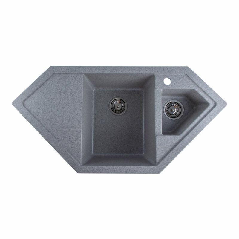 Кухонна мийка Platinum 9950 PANDORA матова Сірий, фото 1