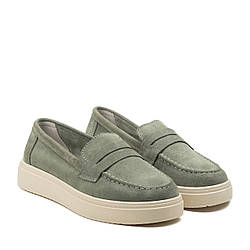 Туфлі жіночі зелені замшеві Renzoni 38