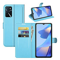 Чехол-книжка Litchie Wallet Oppo A16 Light Blue UN, код: 8130159