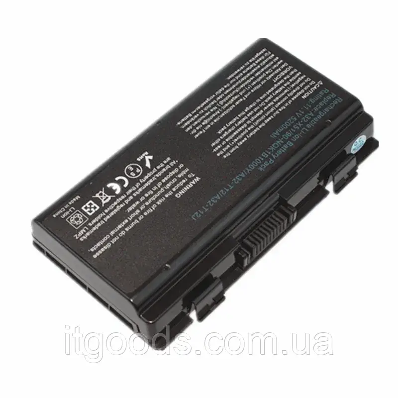 Акумуляторна батарея 5200mAh 11.1V 58Wh A32-X51 A32-T12 для Asus X51RL T12Ug T12Mg (LG/ SAMSUNG/ SANYO)