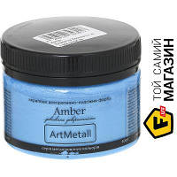 Amber Декоративная краска акриловая голубая бронза 0.1 кг