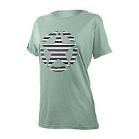 Женская Футболка JEEP T-SHIRT OVERSIZE STAR Striped Print Turn Хаки L (O102613-E854 L)