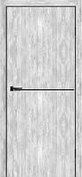 Двери Leador Express Simpli loft SLD-02 Клен Роял/ черный молдинг (с коробкой и наличником на 1 сторону)