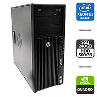 Рабочая станция Б-класс HP Z420/ Xeon E5-2660 v2 / 64GB DDR3 / 240 GB SSD + 500 GB HDD / nVidia Quadro K2000