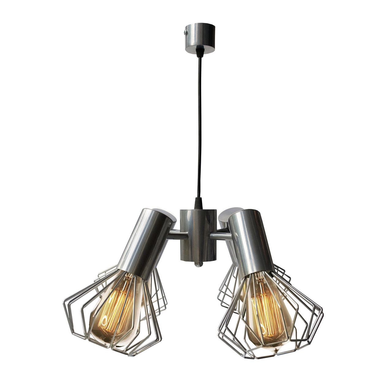 Підвісна люстра MSK Electric Diadem з чотирма плафонами E27 NL 22153-4 CR, хром