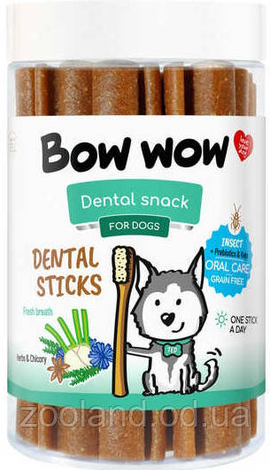 BW905 Bow Wow Dental Snack sticks з білком комах, 380 г/15 шт.