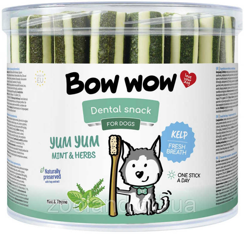 BW151 Bow Wow Dental Snack sticks з м'ятою, 1450/35 шт.