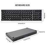 Бездротова клавіатура складана Bluetooth міні для iPad, Android, Windows, iOS, телефону, планшета, TV, фото 4