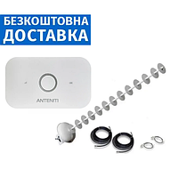 ТОП 4G антенный комплект WIFI роутер ANTENITI 5573 + антенна Стрела MIMO 5 усилением 2x20 Дб