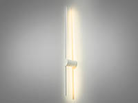 Сдержанное светодиодное бра в спальню в стиле Loft, цвет белый, 11W 9374-WH-800-LS