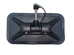 Уключина поворотна прямокутна пвх Омега 237х128 мм