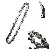 Цепь для аккумуляторной цепной мини пилы Saw Chain 8 на шину 20 см шаг 1/4" mini 45 звеньев 22 зуба