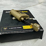 Тактичний ліхтар на шолом Spina LT-09 MPLS Charge, колір Койот, режими: Білий, Червоний, Зелений ІЧ, з батарейкою, фото 4