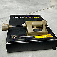 Тактичний ліхтар на шолом Spina LT-09 MPLS Charge, колір Койот, режими: Білий, Червоний, Зелений ІЧ, з батарейкою, фото 5