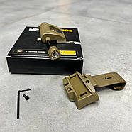 Тактичний ліхтар на шолом Spina LT-09 MPLS Charge, колір Койот, режими: Білий, Червоний, Зелений ІЧ, з батарейкою, фото 8