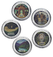 Абхазія набір із 5 монет по 1 апсара 2022 UNC визначності Республіки Абхазія