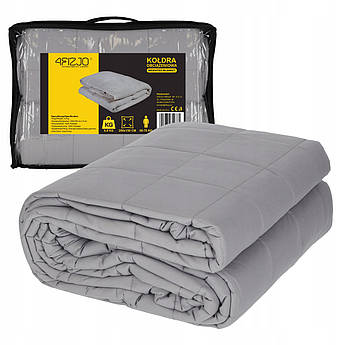Ковдра важка (обважнена) 4FIZJO 6.8 кг 150 x 200 см Grey (P-5907739319784)