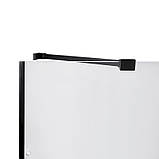 Душевая квадратная кабина  Capricorn 90см Qtap распашная на мелком поддоне с прозрачным стеклом, фото 3