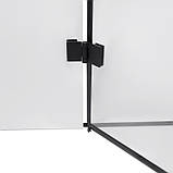 Душевая квадратная кабина  Capricorn 90см Qtap распашная на мелком поддоне с прозрачным стеклом, фото 6