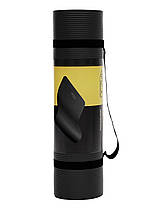 Килимок (мат) спортивний 4FIZJO NBR 180 x 60 x 1 см для йоги та фітнесу Black (P-5907222931462), фото 5