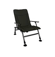 Кресло для рыбалки с регулируемыми ножками Novator Vario Camping оригинальное Кресло карповое складное Кресло + столик для наживки + держатель удилища
