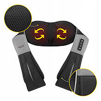 Накидка-масажер 4FIZJO Shiatsu Ultra+ для шиї та спини, акумуляторний Black/Grey (P-5907739319098), фото 4