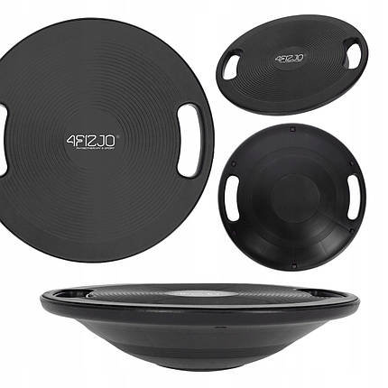 Балансувальна платформа 4FIZJO кругла, пластикова Black (P-5905973400633), фото 1