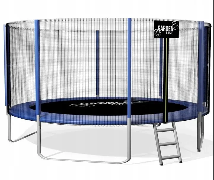Батут із захисною сіткою та драбинкою GardenLine TRA9870 312 см