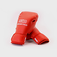 Рукавички боксерські дитячі 8 OZ Sportko 9-13 років колір червоний *