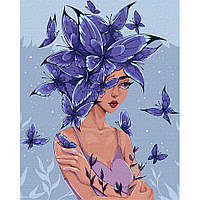 Картина за номерами "Думки-метелики" ©lien_illustration Ідейка KHO2585 40х50 см ssmag.com.ua