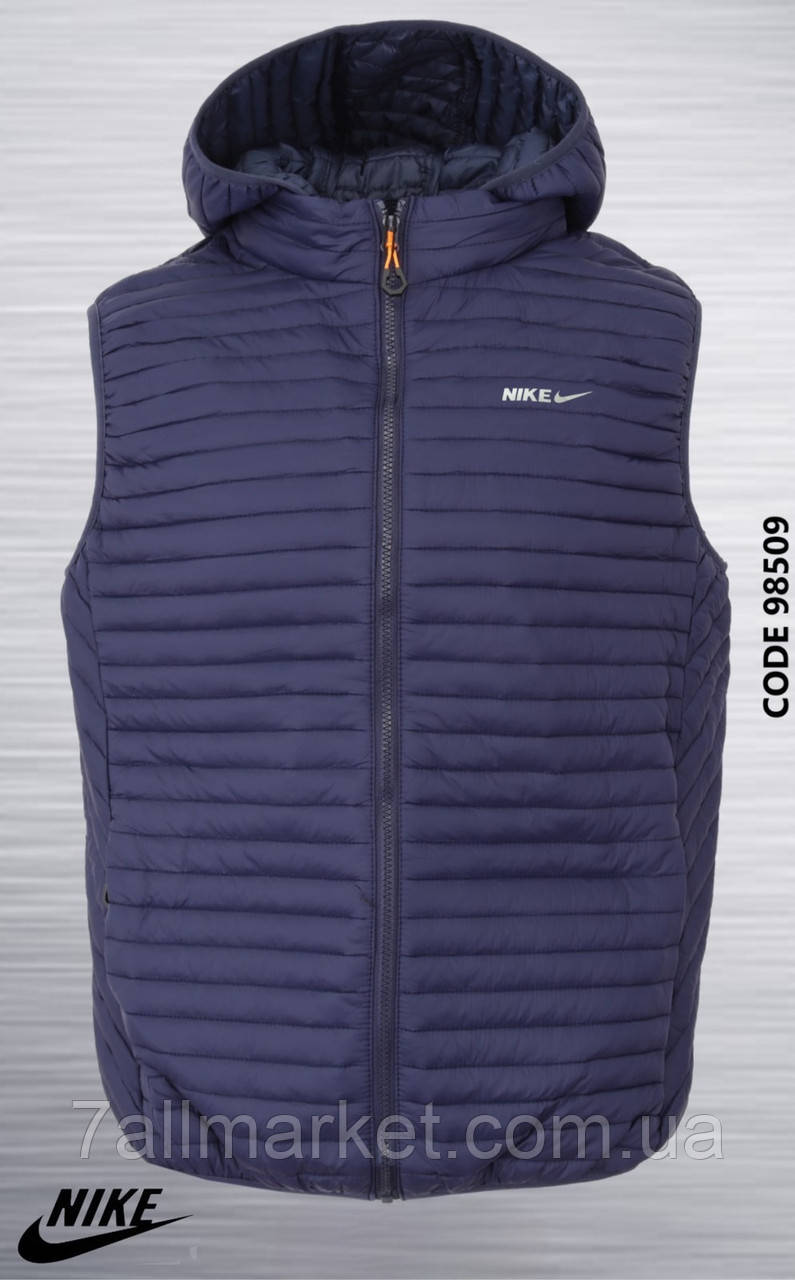 Жилетка чоловіча демісезонна стьобана NIKE р-ри 46-54 (4кв) "REMAIN" недорого від прямого постачальника