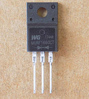 Диод WG MURF1660CT оригинал , TO220F-3pin общий катод