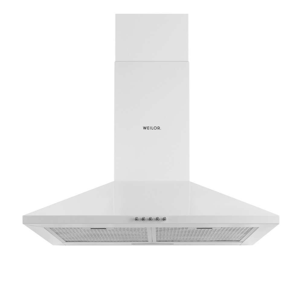 Витяжка на кухню WEILOR WK 63 WH, біла купольна пристінна декоративна витяжка для кухні, 60 см, фото 1
