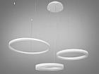 Підвісна люстра з кільцями 1029-600+400+300WH, фото 3