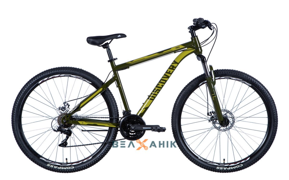 Велосипед 29" Discovery TREK AM DD (рама 21") St темно-зелений