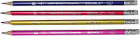 Олівець чорнографітний SOZ НВ з гумкою трикутний 127