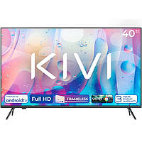 TV 40 Kivi 40F760QB FHD/DLED/T2/Android 11/2 x 8W/HDMI/Wi-Fi/VESA 200x200 M6/Black