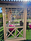 Дерев'яна альтанка 4 на 3 м, розбірна (на 14-16 осіб) "Мрія", фото 3