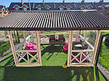 Дерев'яна альтанка 4 на 3 м, розбірна (на 14-16 осіб) "Мрія", фото 2